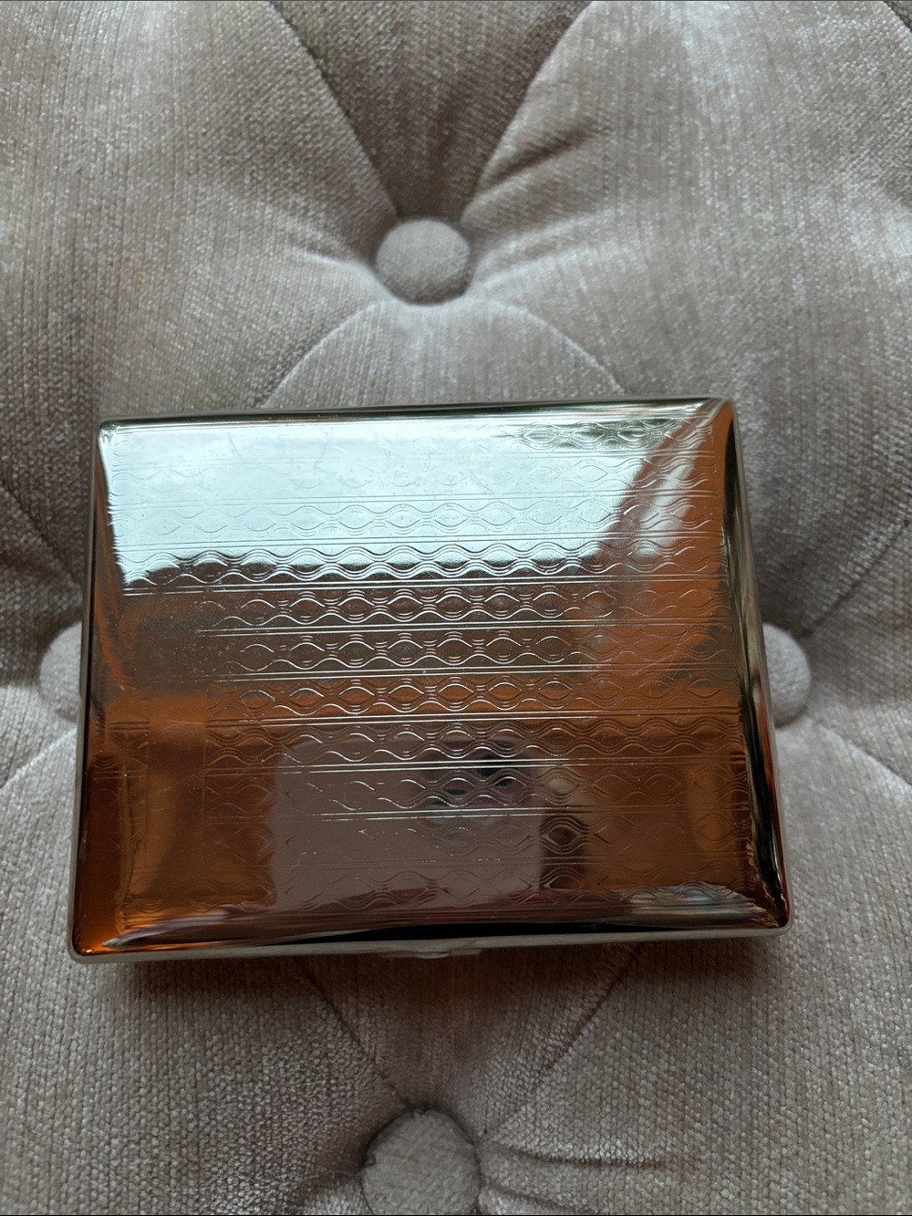 Vintage Ajmer silver finish cigarette case